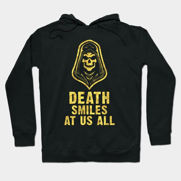 Death Smiles At Us All GRIM REAPER Hoodie by Naumovski